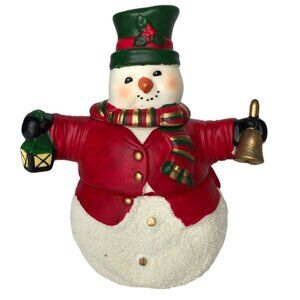 Snowman Potpourri Warmer Tea Candle Christmas Holiday Decor 3 Piece Set Artmark